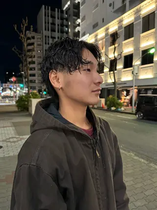 ショート パーマ 森田 鴻之介のヘアスタイル