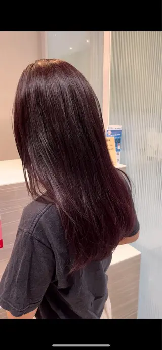 ロング カラー 福田 しずくのヘアスタイル