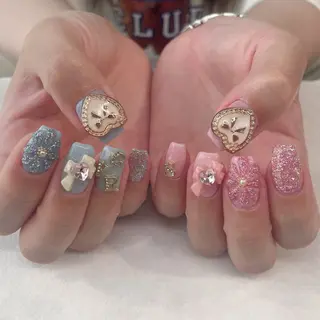 ネイル 💎🐰 saki. m 🐰💎のネイルデザイン