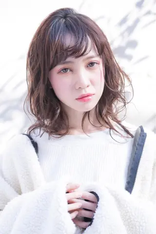 ミディアム カラー hao所属・西山 頌太のヘアスタイル