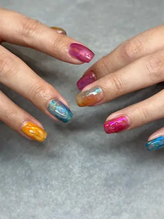 ネイル kiii.__ ✴︎*のネイルデザイン