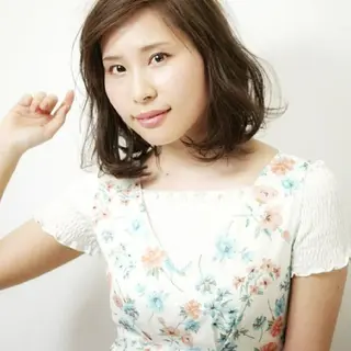 ミディアム 大人の艶髪✂️ 矢崎美紀のヘアスタイル