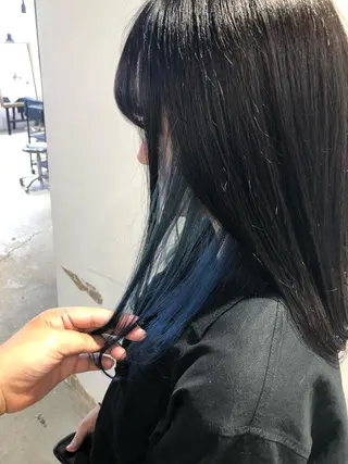 ミディアム カラー 当日予約🆗ショート /ハイライト/松本のヘアスタイル