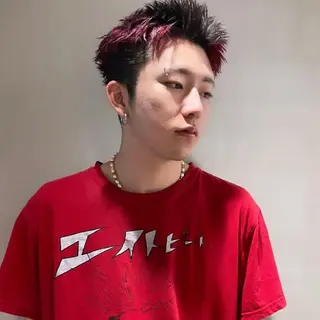 ショート カラー メンズ 花香竜太/エクステ /ハイトーンカラーのヘアスタイル