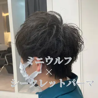 ショート 髪質改善× ハイライト溝江のヘアスタイル