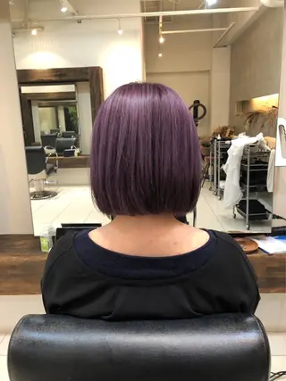 カラー ulu by dot.所属・かがみはやと 髪質改善/縮毛矯正のヘアスタイル