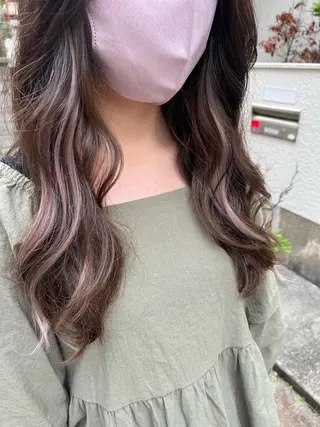 セミロング カラー 原宿サロン代表 デザインカラー伊藤卓のヘアスタイル