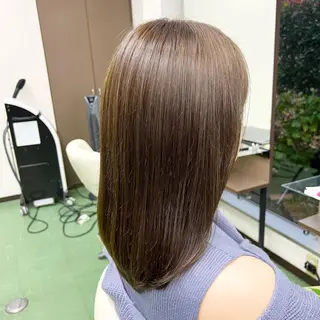 セミロング カラー 甲田 豪徳のヘアスタイル