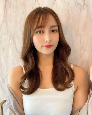 セミロング カラー 韓国ヘア🤍顔周り/ 髪質改善✨/林遼一郎のヘアスタイル