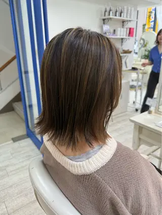 ミディアム 新籾 尚哉のヘアスタイル