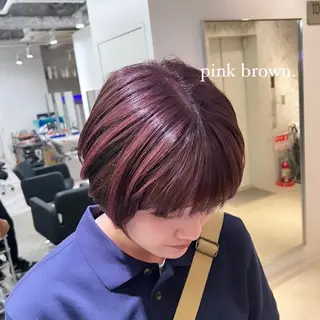 ショート カラー 艶ハイトーン‪‪🔆 ️️️安座間 希のヘアスタイル