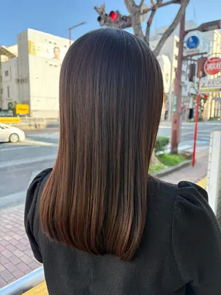 ロング ボブカット／ 明千のヘアスタイル