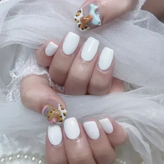 ネイル MINAMI໒꒱ Y2K、韓国ガーリーのネイルデザイン