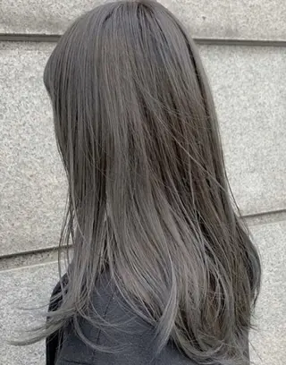 ミディアム カラー パーマ レイヤー/グレージュ 赤み消し/コウスケのヘアスタイル