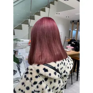 ミディアム カラー ピンクカラー🎀/ ミルクティー🍼花音のヘアスタイル