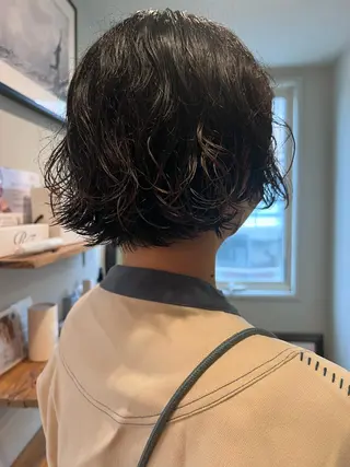 ショート パーマ ミディアムパーマ /癖毛パーマのヘアスタイル