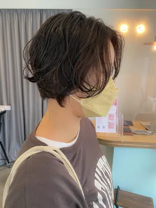 ショート パーマ 板谷みさき /艶ボブ/藤沢美容室のヘアスタイル