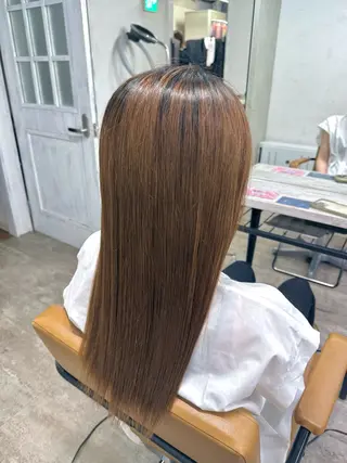ロング カラー縮毛モデル💙 MoE💙🐈‍⬛のヘアスタイル