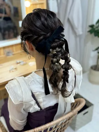 ヘアアレンジ 鷲見 望のヘアスタイル