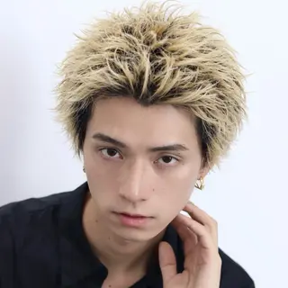 ショート カラー パーマ メンズ メンズ特化 😎キョウヘイ😎のヘアスタイル