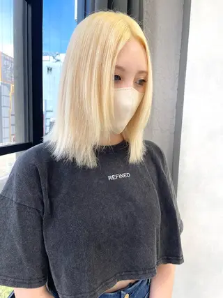 ミディアム カラー ✨ブリーチ特化✨ 💚Acchon💚のヘアスタイル