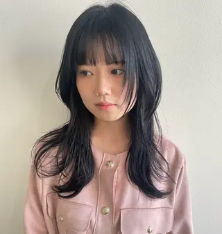 ロング カラー risako🇰🇷 韓国ヘア/レイヤーのヘアスタイル