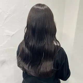 セミロング カラー 無料カットモデル ユナのヘアスタイル