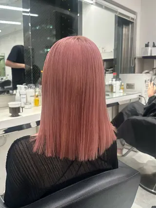 ミディアム カラー モテかわ暖色ヘア♥️ miu♥️のヘアスタイル