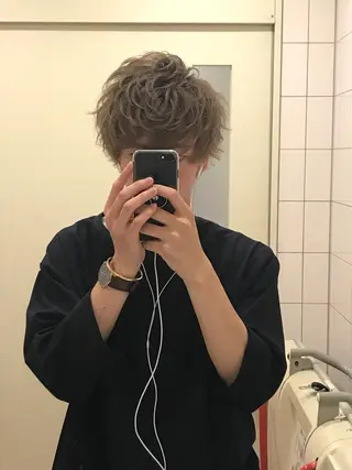 メンズ ✨ブリーチなしカラー ×髪質改善✨松村 潤のヘアスタイル