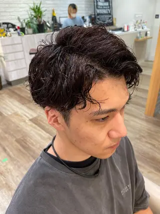 ショート パーマ メンズ メンズパーマ 北原寿樹のヘアスタイル