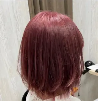 ミディアム カラー ヘアアレンジ TELAHAIR 君津店所属・東 夏稀のヘアスタイル