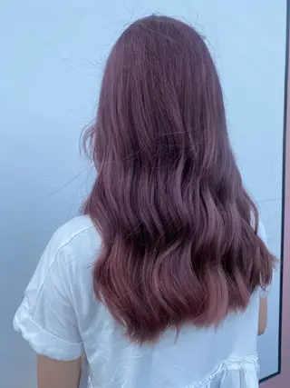 ロング カラー ヘアアレンジ 💘韓国カラー💘 クルミのヘアスタイル
