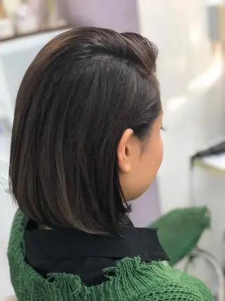 ショート カラー ヘアアレンジ 枝毛カット＆髪質改善 満足NO.1岡しゃんのヘアスタイル