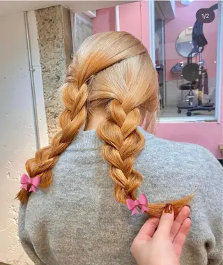 ロング 捺葵 @72tomi__のヘアスタイル