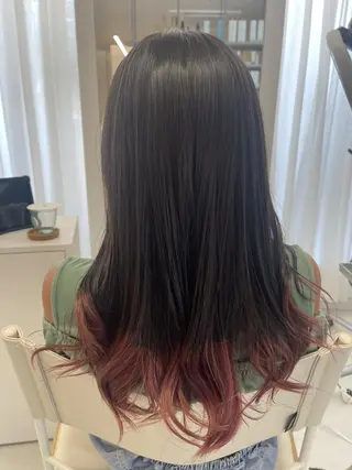 カラー ハイトーン/艶髪/ 暗髪/韓国/sanaのヘアスタイル