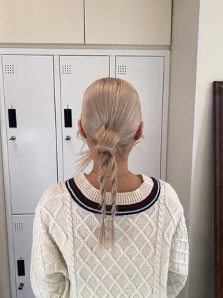 ロング ヘアアレンジ 暖色カラー /ヘアアレンジ/花鈴のヘアスタイル