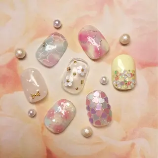 ネイル みよし市 nail salon*pomnal.co所属・Shimada Harukaのネイルデザイン