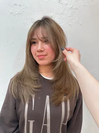 ロング 似合わせカットカラー 本厚木/ナカノユウのヘアスタイル