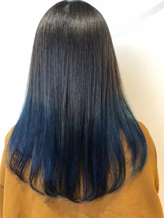 ロング カラー 青野 文香のヘアスタイル