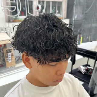 ショート パーマ メンズ メンズカット/波巻き TAKUMAのヘアスタイル