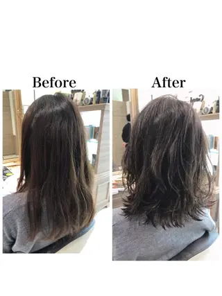 ミディアム 新宿 木下拓哉のヘアスタイル