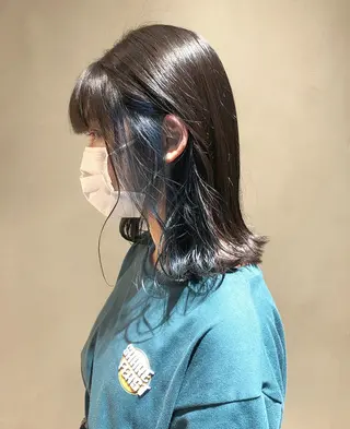 ミディアム 原 菜帆のヘアスタイル