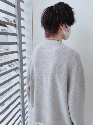 ミディアム カラー ヘアアレンジ メンズ メンズZina代表 田端 麗治のヘアスタイル