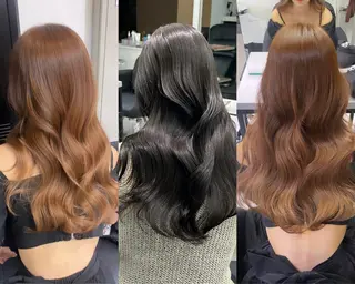 ロング カラー 名古屋栄♡PELE 上品な透明感ベージュのヘアスタイル