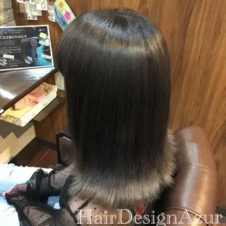 セミロング カラー HairDesign Azurのヘアスタイル