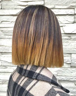 ミディアム カラー 透明感カラーブリーチ 🌼シゲモトアヤ🌼のヘアスタイル