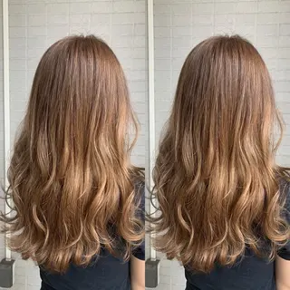 ロング カラー 髪質改善 頭身浴/ 中田のヘアスタイル
