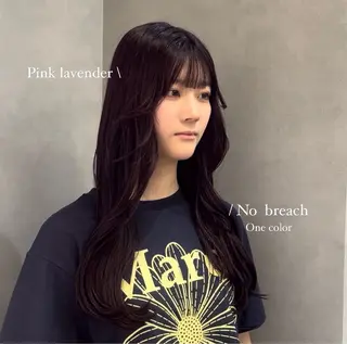 ロング Mirai/ 艶カラー/暖色カラーのヘアスタイル