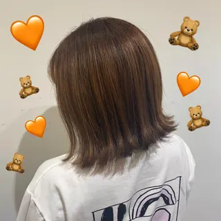 ミディアム カラー 韓国ヘア特化 💟 ララア 💟のヘアスタイル
