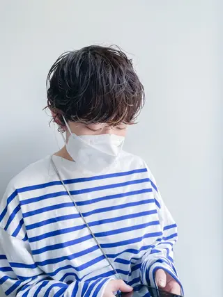 ショート パーマ Takuma Suzuki中目黒のヘアスタイル